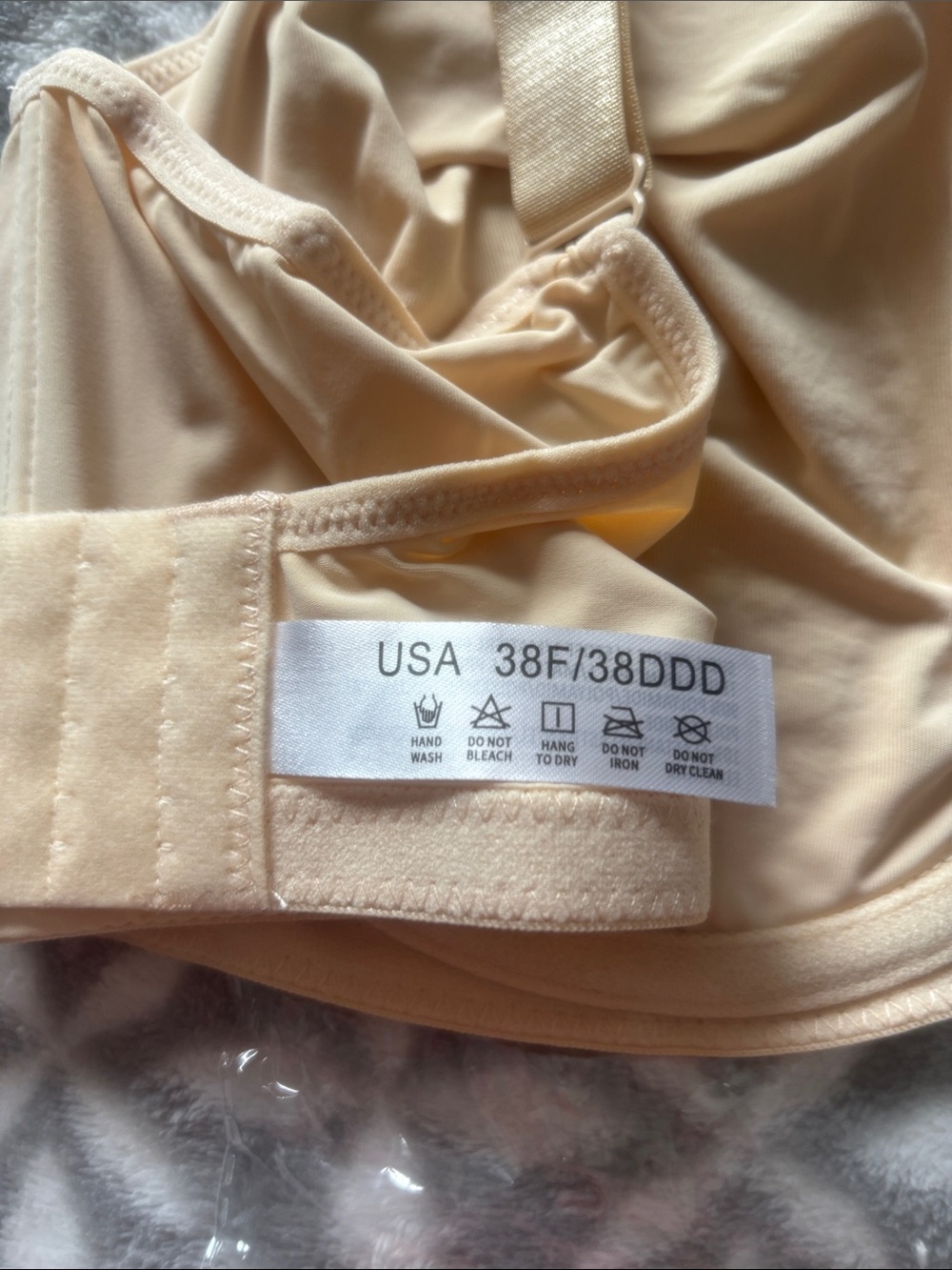 Underwire Bra Cream 38DDD/F